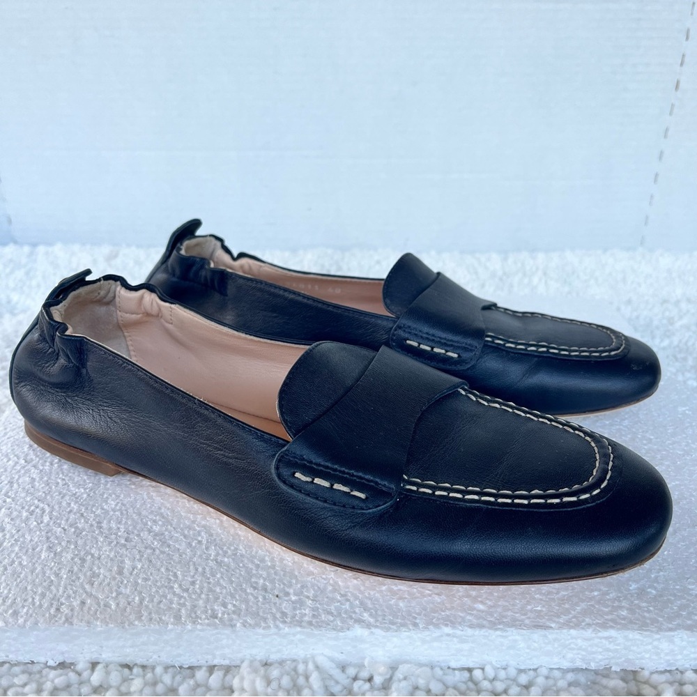 AGL Attilio Giusti Leombruni Mara Women's Shoes Blue Leather Loafers Size 40/9.5